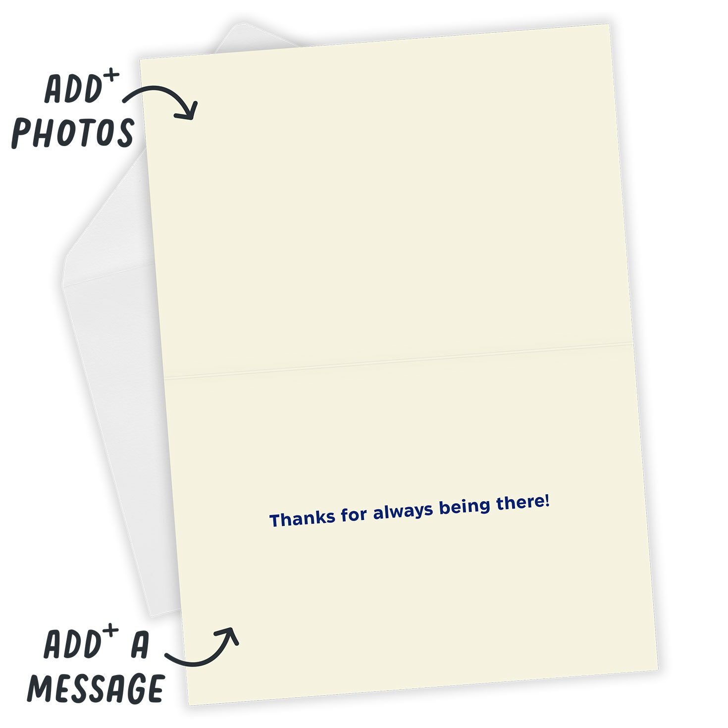 Dad's Rescue Service Personalized Father's Day Card Open Card with Envelope indicating personalization image number 3