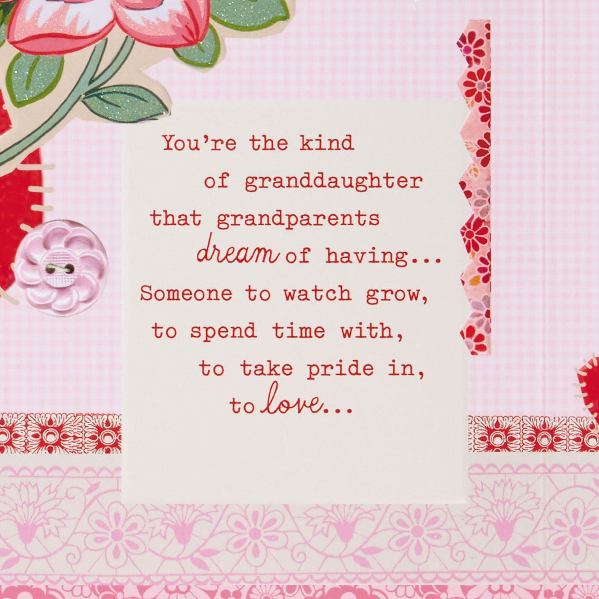 valentine's day card happy first valentine's day granddaughter