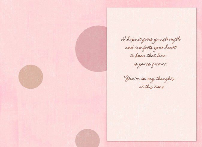 Roses and Dots Sympathy Card