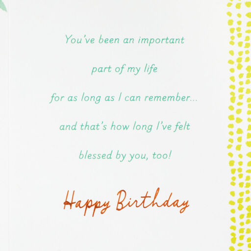 Blessed By Your Love Birthday Card for Godmother, 