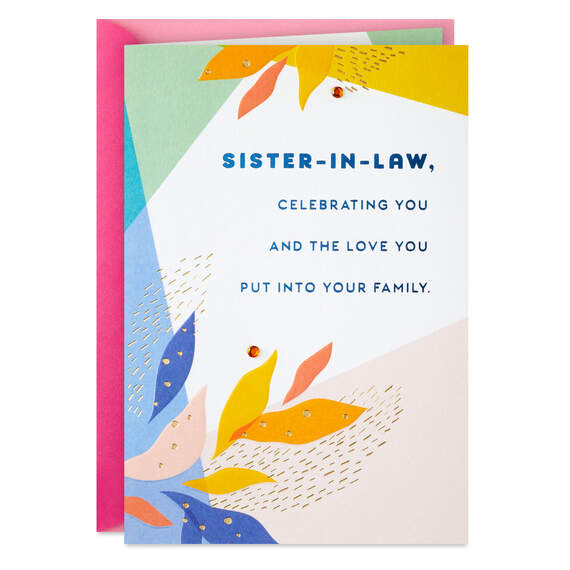So Glad We're Family Mother's Day Card for Sister-in-Law