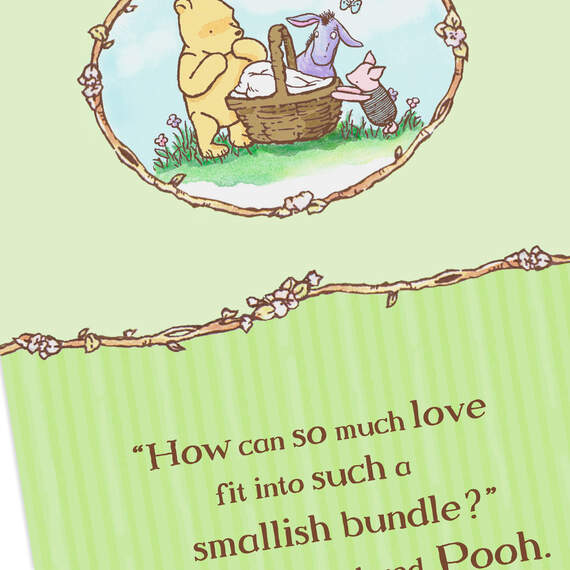 Disney Winnie the Pooh Bundle of Joy New Baby Card, , large image number 4