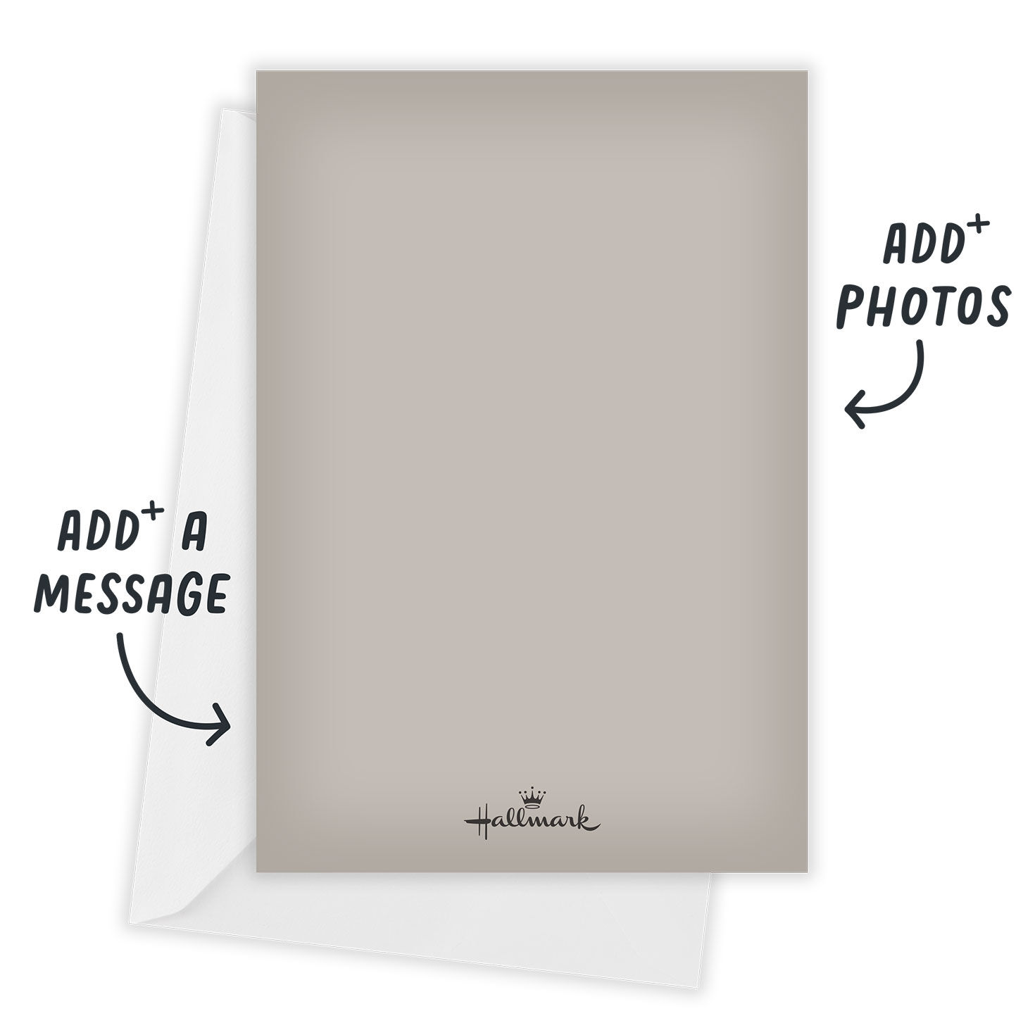 White on Photo Personalized Save the Date Card Card Back with envelope  indicating personalization image number 3