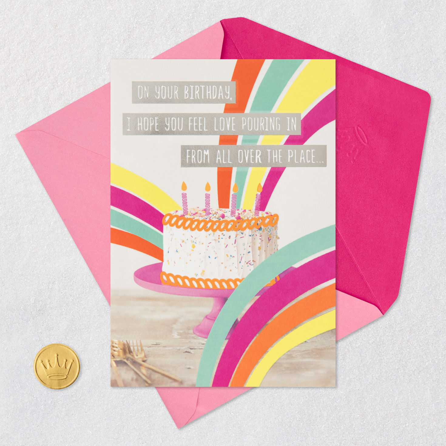 Birthday Cake and Rainbows Birthday Card for only USD 2.99 | Hallmark