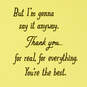 You're the Best, For Real Thank-You Card, , large image number 2