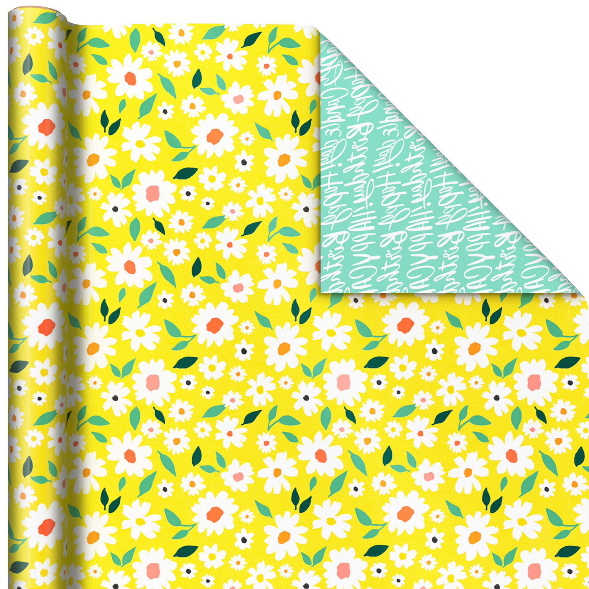 Springtime Flair 3Pack Reversible Wrapping Paper, 75 sq. ft