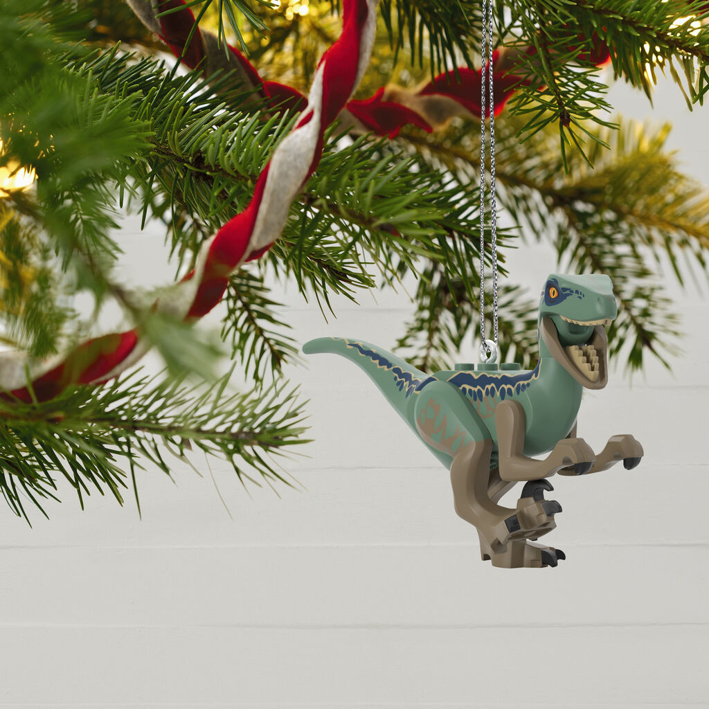Lego Jurassic World Velociraptor Blue Ornament Keepsake
