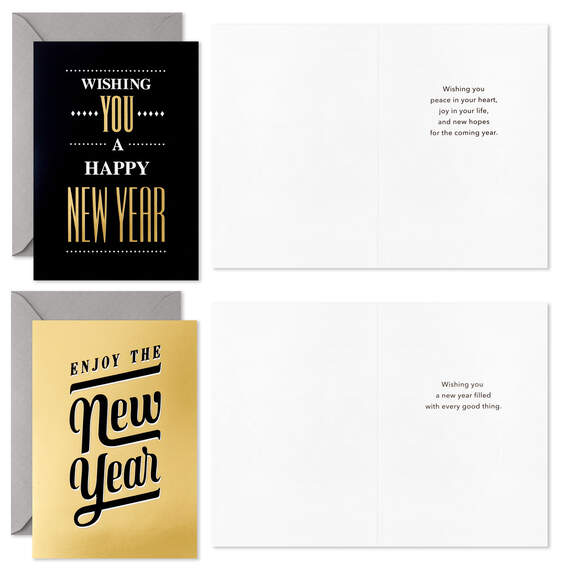 Shining Celebration Boxed New Year's Cards Assortment, Pack of 16, , large image number 3