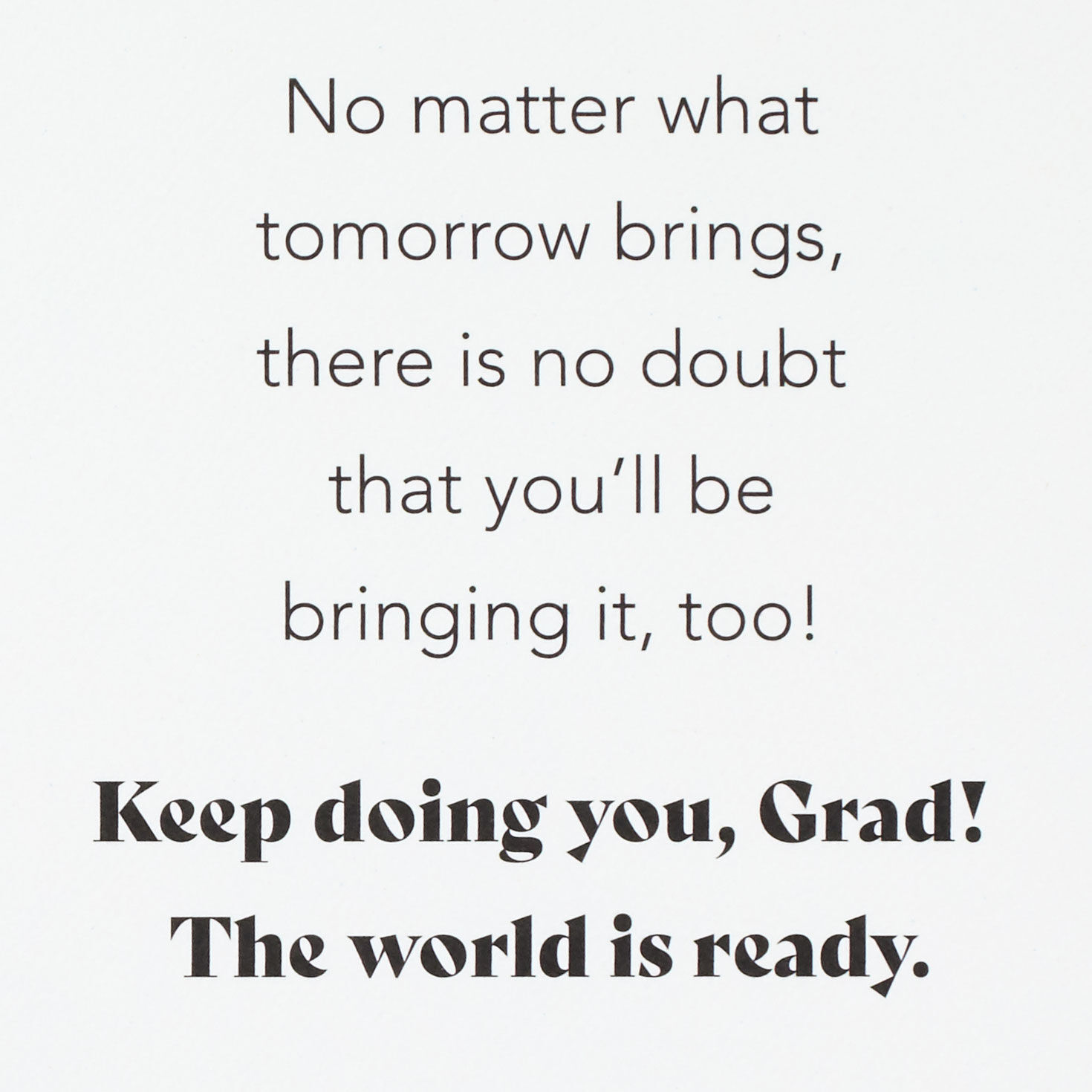 Rad Grad in Mortarboard Cap and Sunglasses Graduation Card Sentiment image number 2