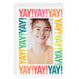 Personalized Colorful Yays Celebrate Blank Photo Card  image number 1