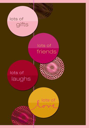 Lots of Gifts, Friends, Love Birthday Card