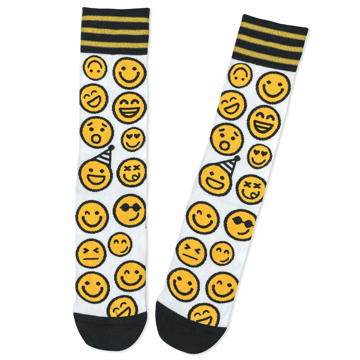 Smiley Faces Novelty Crew Socks