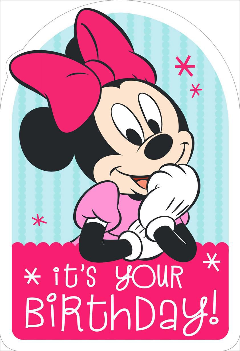 Minnie Mouse Sunny Smiles Birthday Card