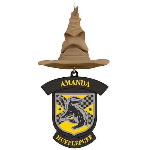 Harry Potter™ Sorting Hat Personalized Text Ornament, Hufflepuff™, 