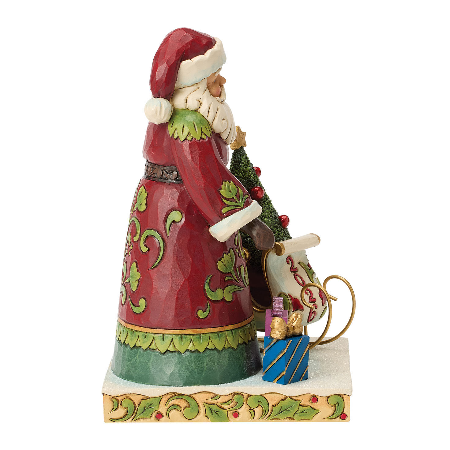 2026 Santa With Sleigh Jim Shore Statue Side image number 4