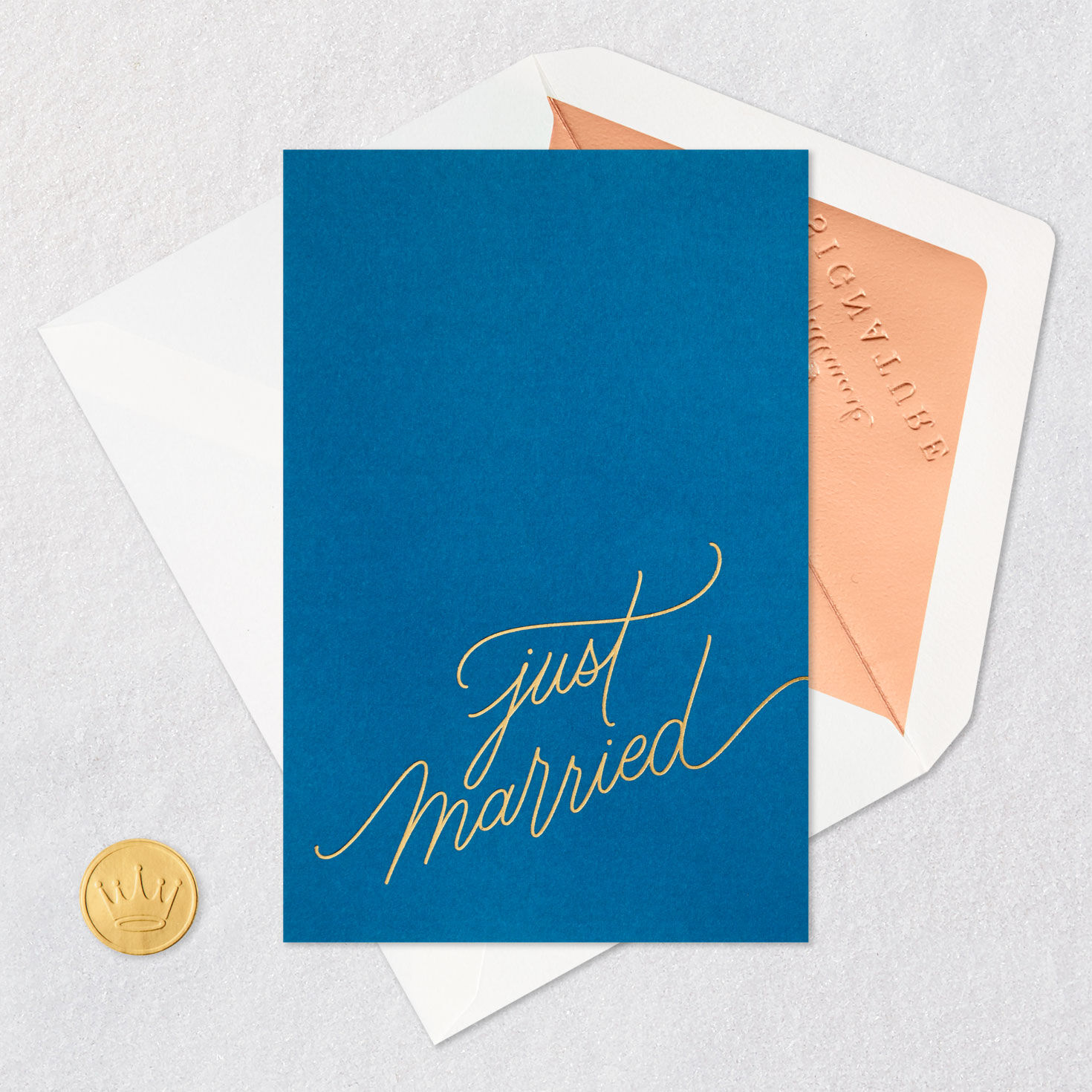 Just Married Wedding Card, , large image number 5