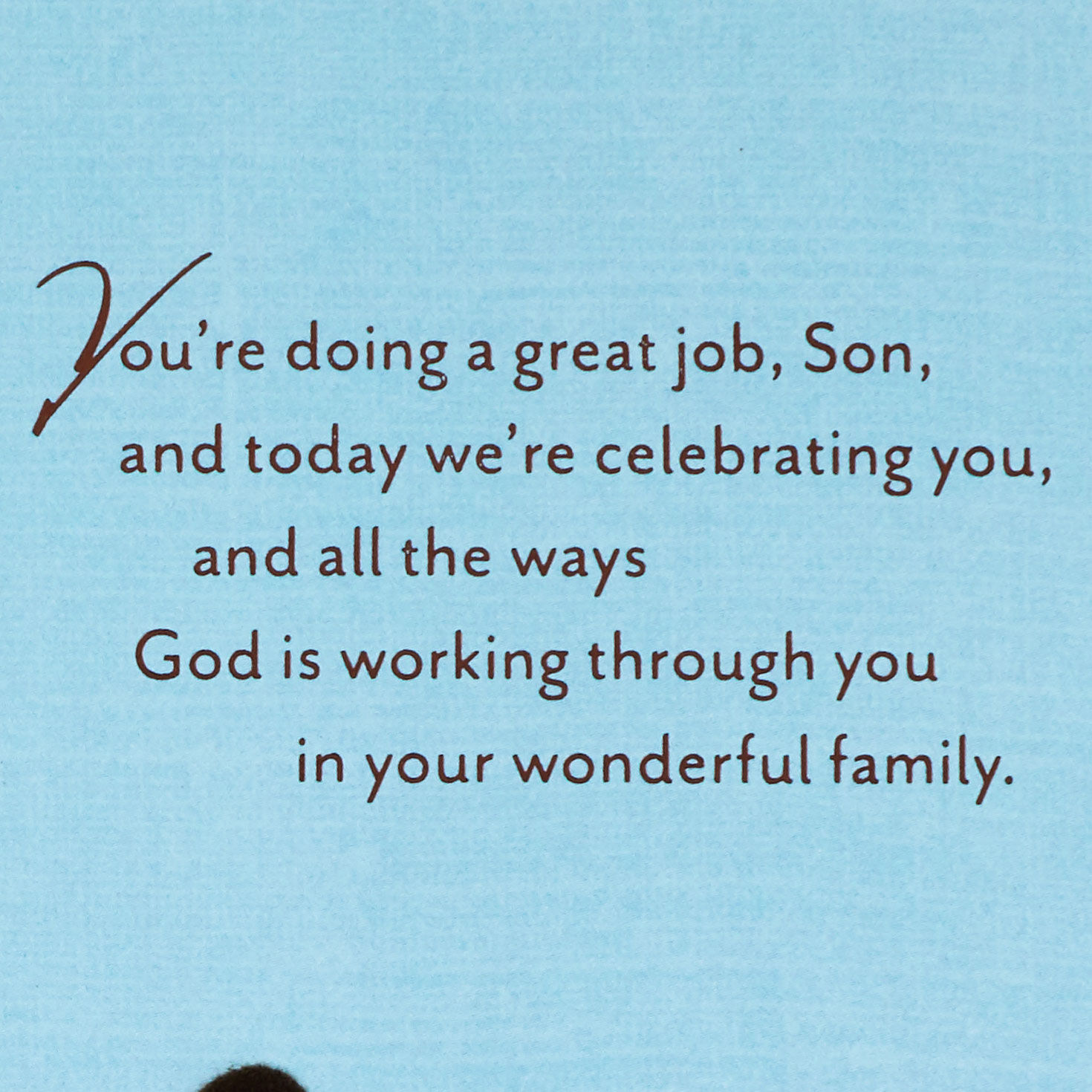 Pride and Joy Religious Father's Day Card for Son, , large image number 3