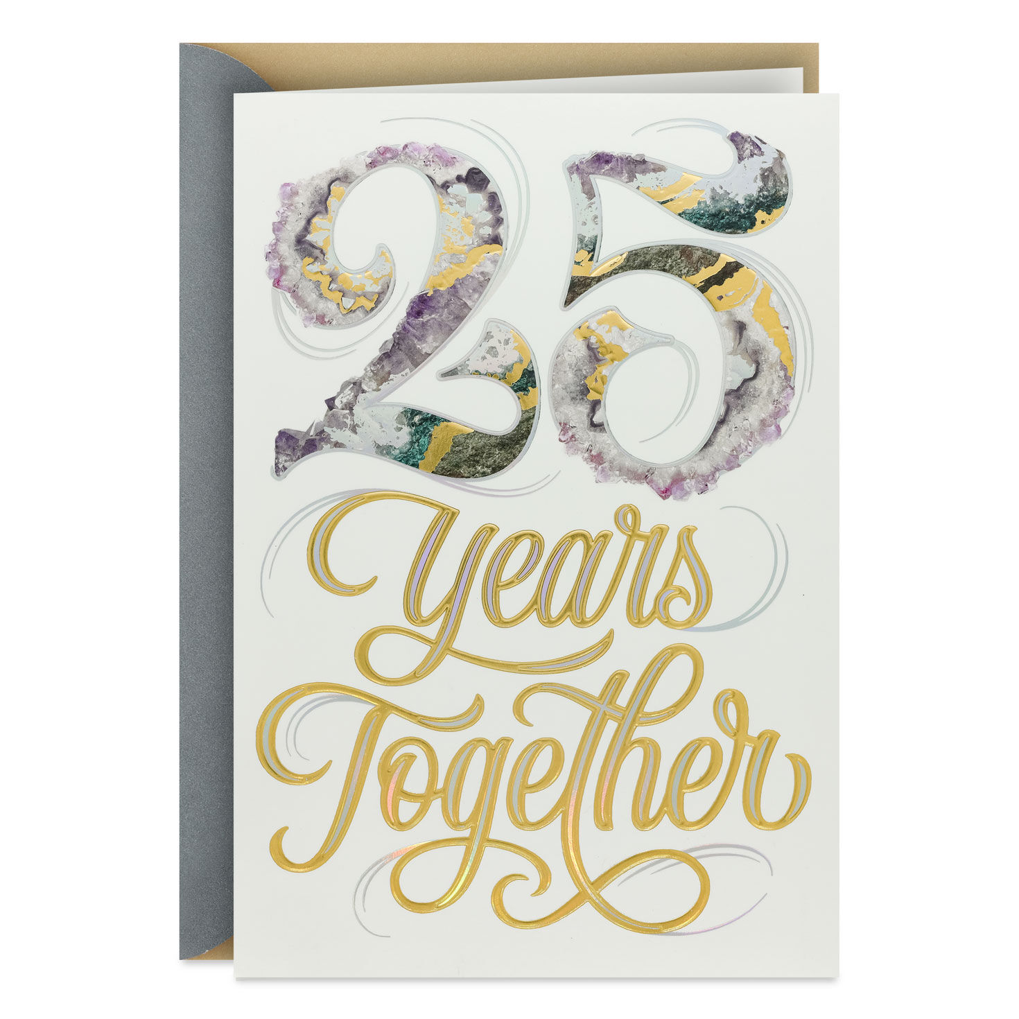 Here's to You Two and a Lifetime of Love 25th Anniversary Card