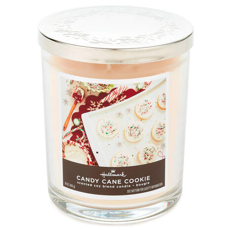 Candy Cane Cookie 3-Wick Jar Candle, 16 oz., , large