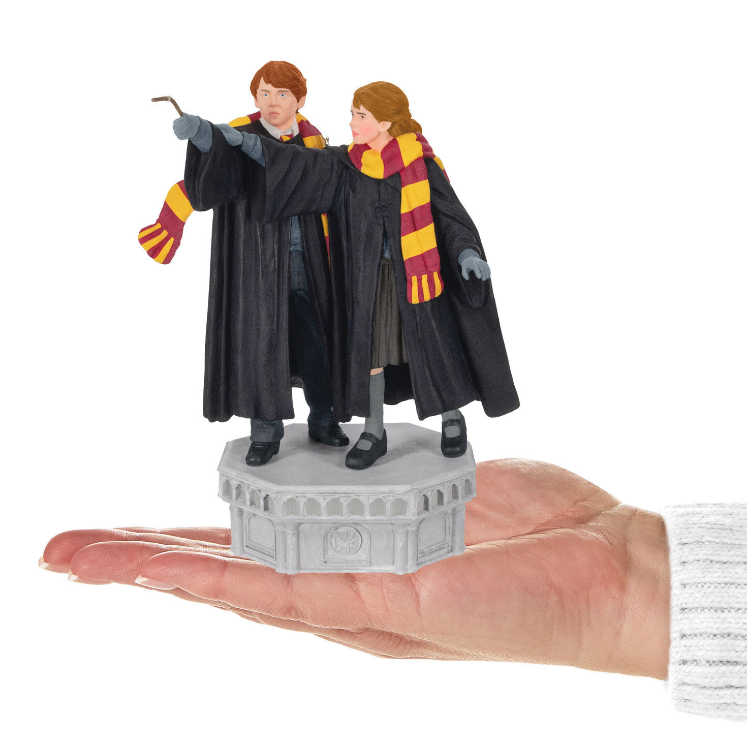 Harry Potter and the Chamber of Secrets™ Collection Ron Weasley™ and Hermione Granger™ Ornament With Light and Sound for only USD 49.99 | Hallmark
