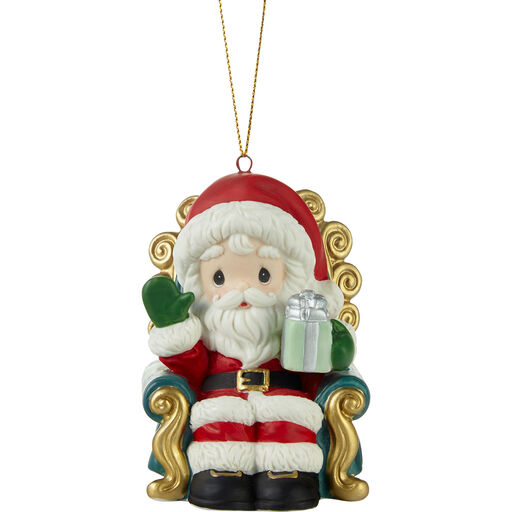 Precious Moments Santa’s Here Bringing Cheer Ornament, 3.5", 