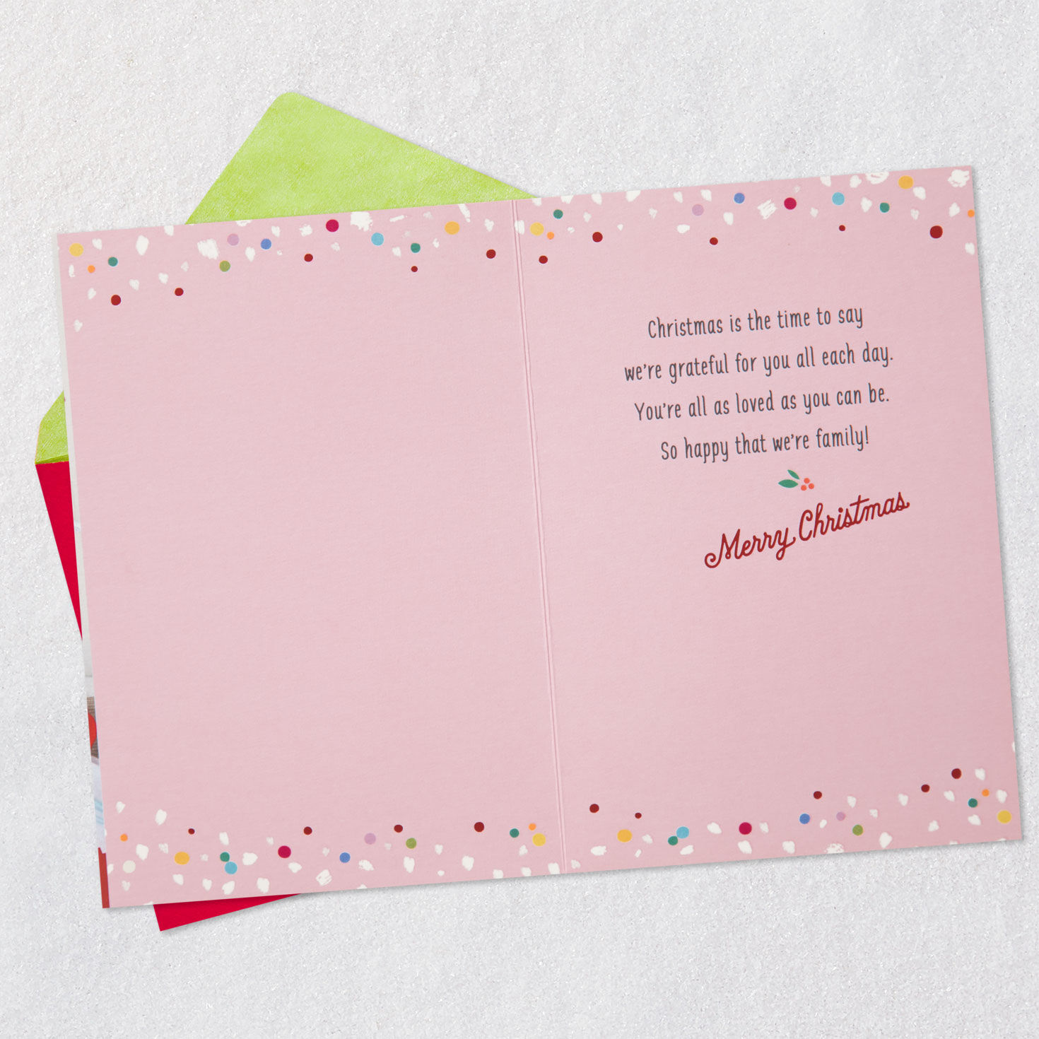 So Happy We're Family Christmas Card for Niece and Family - Greeting ...