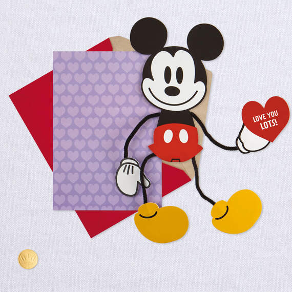 Disney Mickey Mouse Hugger Valentine's Day Card, , large image number 7