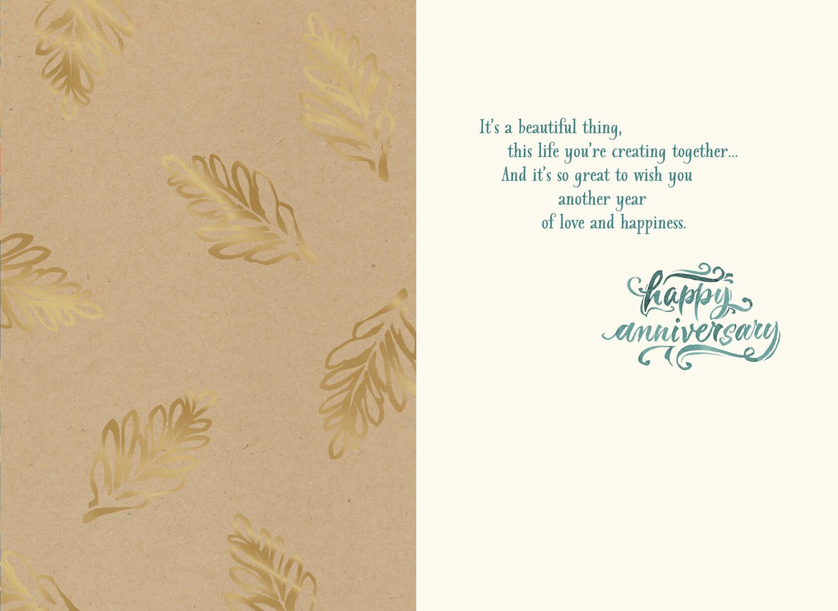 Another Year of Love Anniversary Card For Son and His Wife