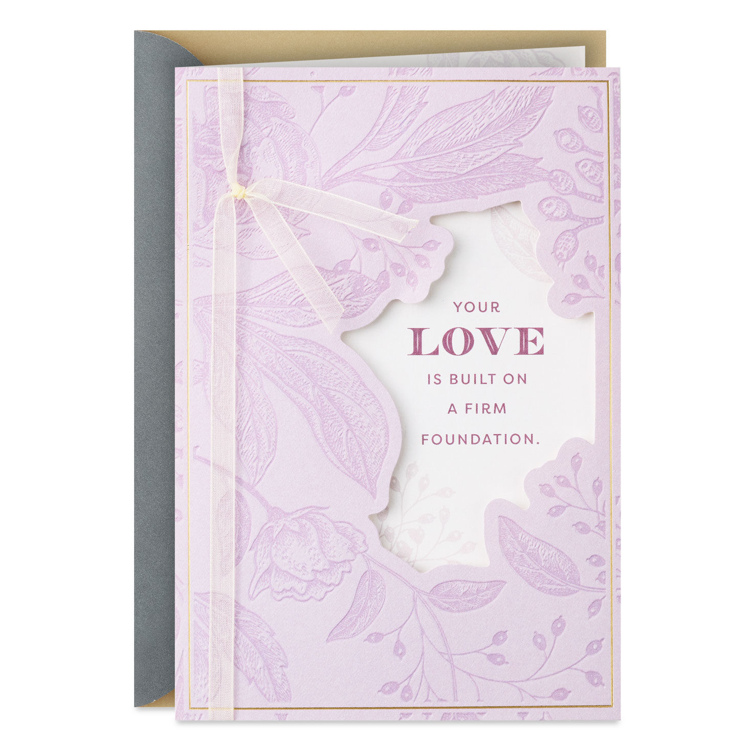 Celebrating Your Firm Foundation Anniversary Card for Couple