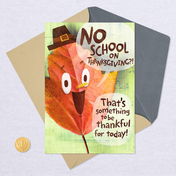 Thankful for You Cute Thanksgiving Card for Grandson, , large image number 5