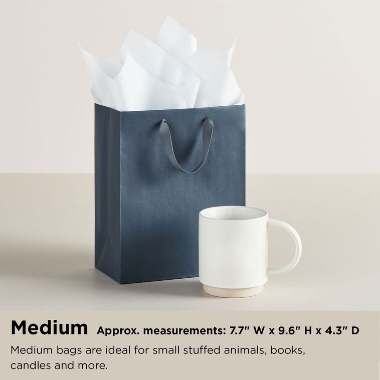 Aqua and White Swirl Medium Gift Bag  image number 7