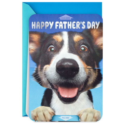 Begging Dog Funny Father's Day Card With Sound, 