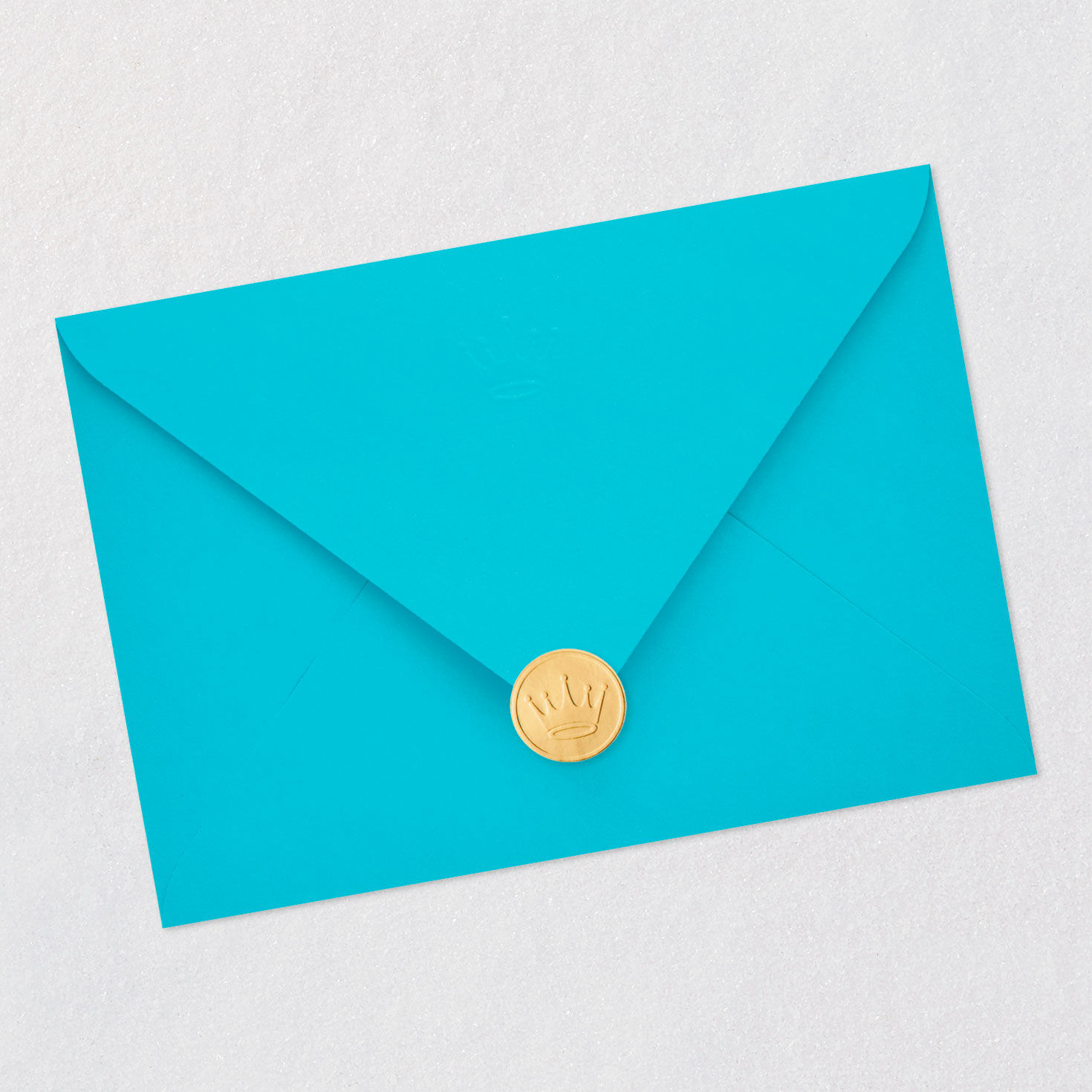 Silver and Blue Trophy Grandpa Father's Day Card Envelope Back with Seal image number 7