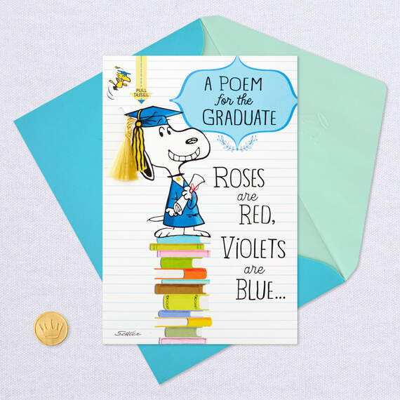 Peanuts® Snoopy in Cap and Gown Musical Graduation Card, , large image number 5