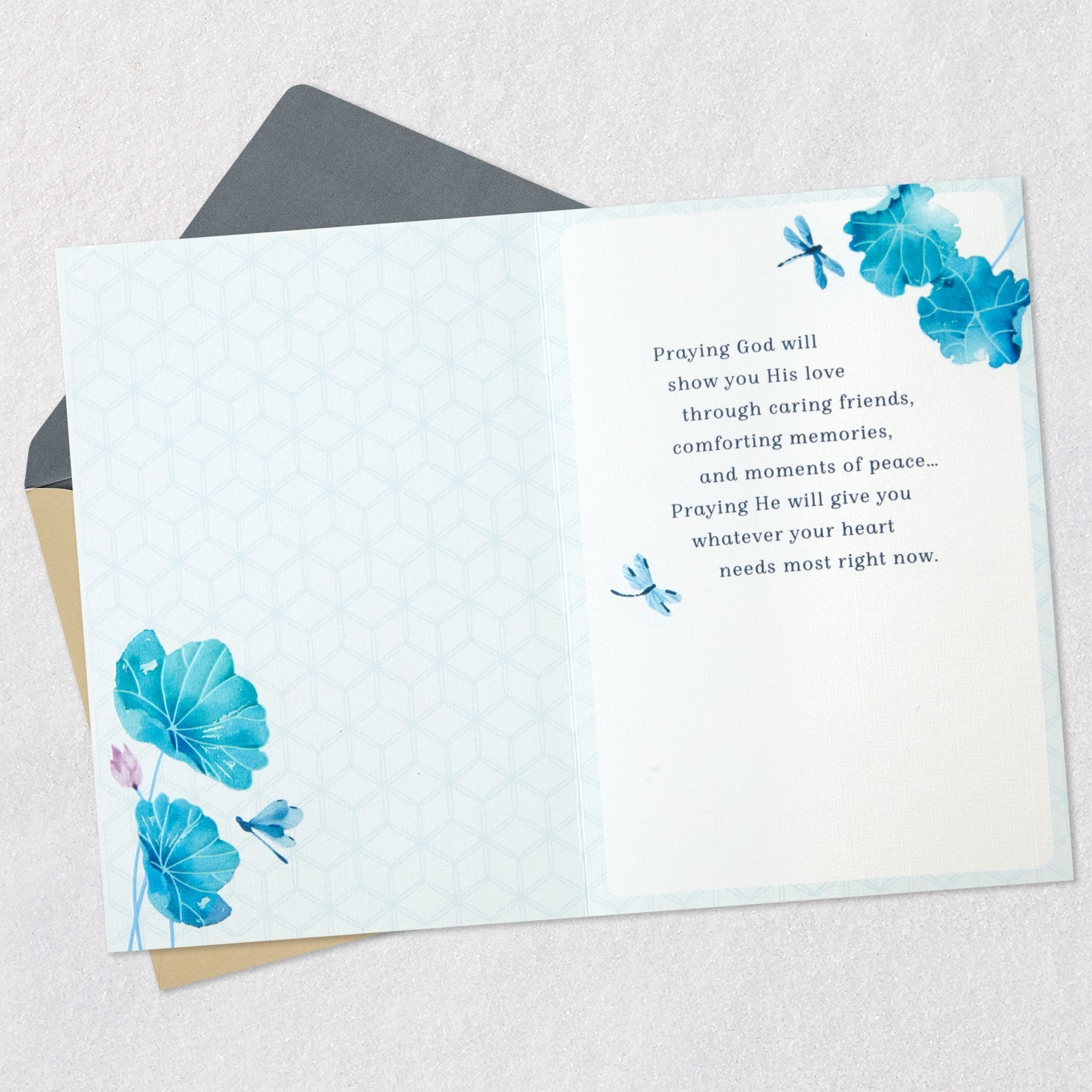 Peace, Comfort and Caring Religious Sympathy Card, , large image number 3