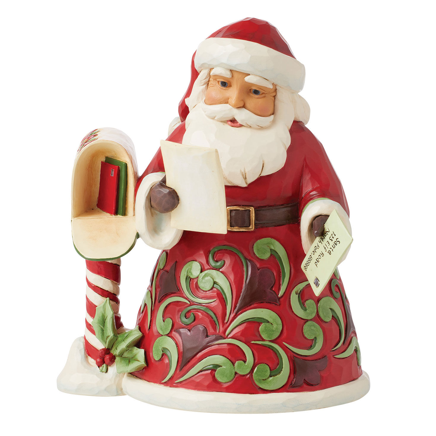 Jim Shore Santa With Letter 2024 Dated Figurine, 7.2"