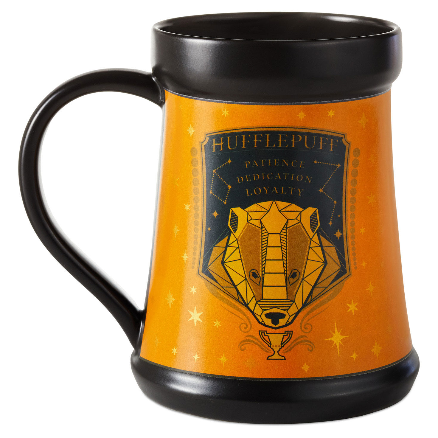 Stein-Shaped Hufflepuff Color-Changing Mug back image number 2