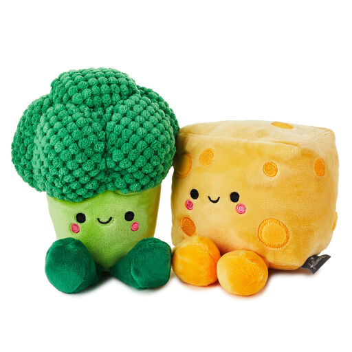 Better Together Broccoli and Cheese Magnetic Plush, 5.75", 