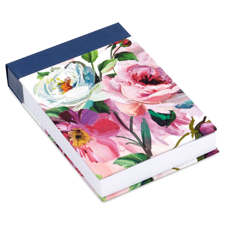 Pink Floral Fabric Small List Pad front image number 1