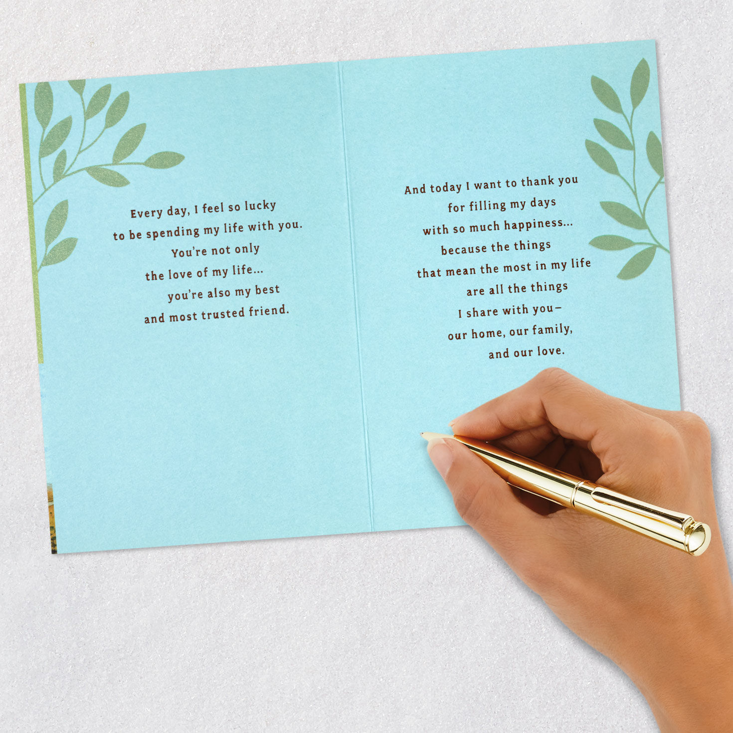 Filling My Days With Happiness Romantic Anniversary Card for Spouse for only USD 5.99 | Hallmark