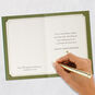Forest Green and Gold Flowers Anniversary Card for Couple signing card image number 8