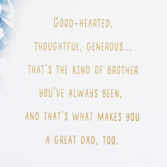 Good-hearted, Thoughtful and Generous Father's Day Card for Brother, , large image number 2
