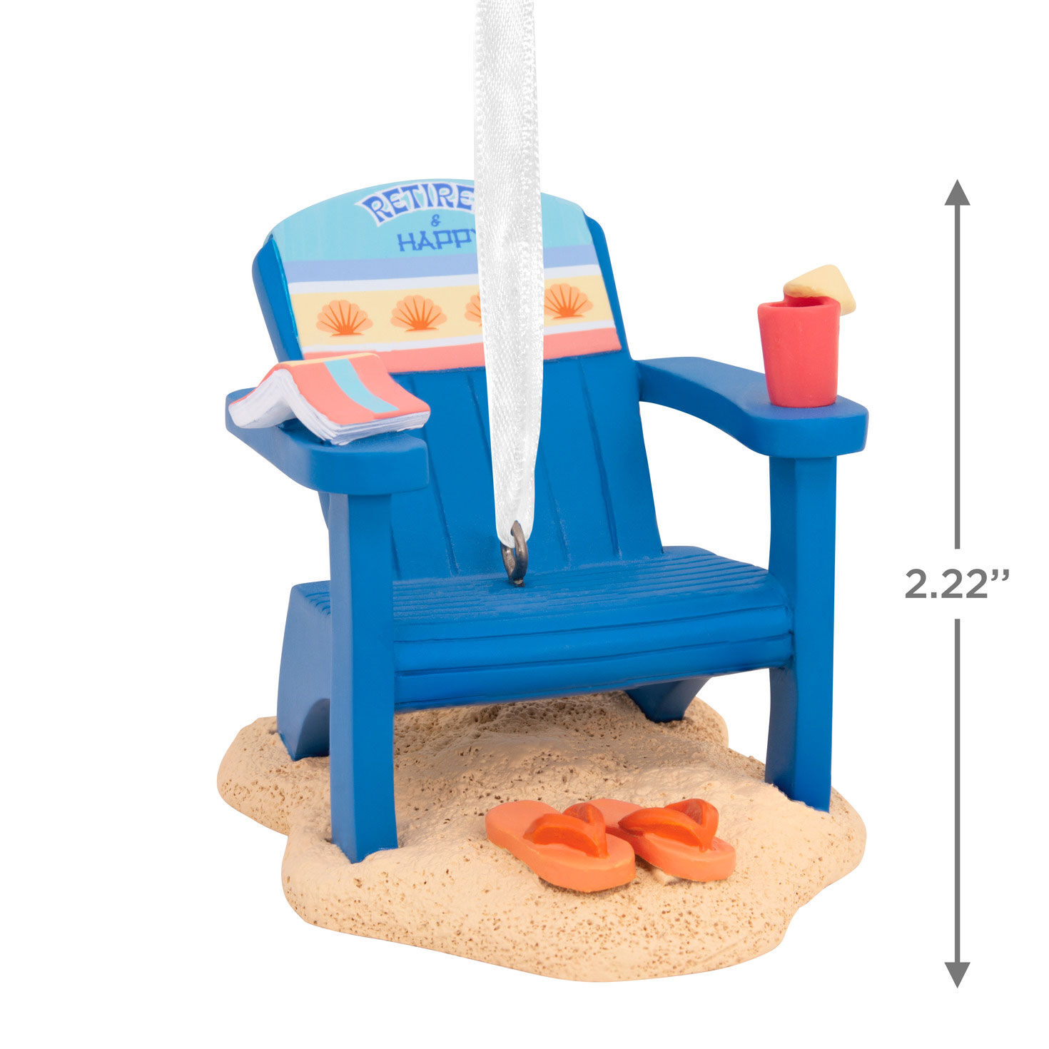 Retired and Happy Beach Chair Hallmark Ornament for only USD 14.99 | Hallmark