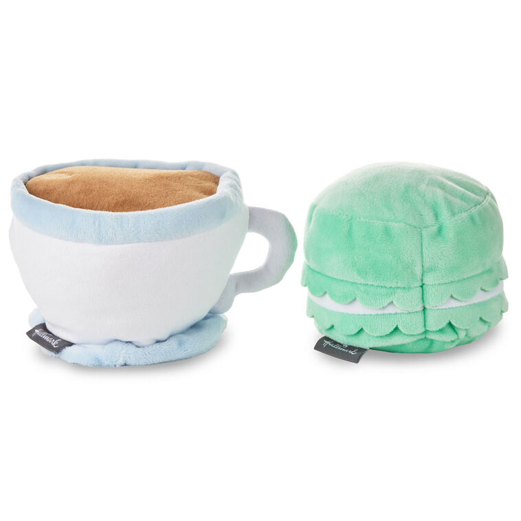 Better Together Teacup and Macaron Cookie Magnetic Plush Pair, 3.5", , large image number 4