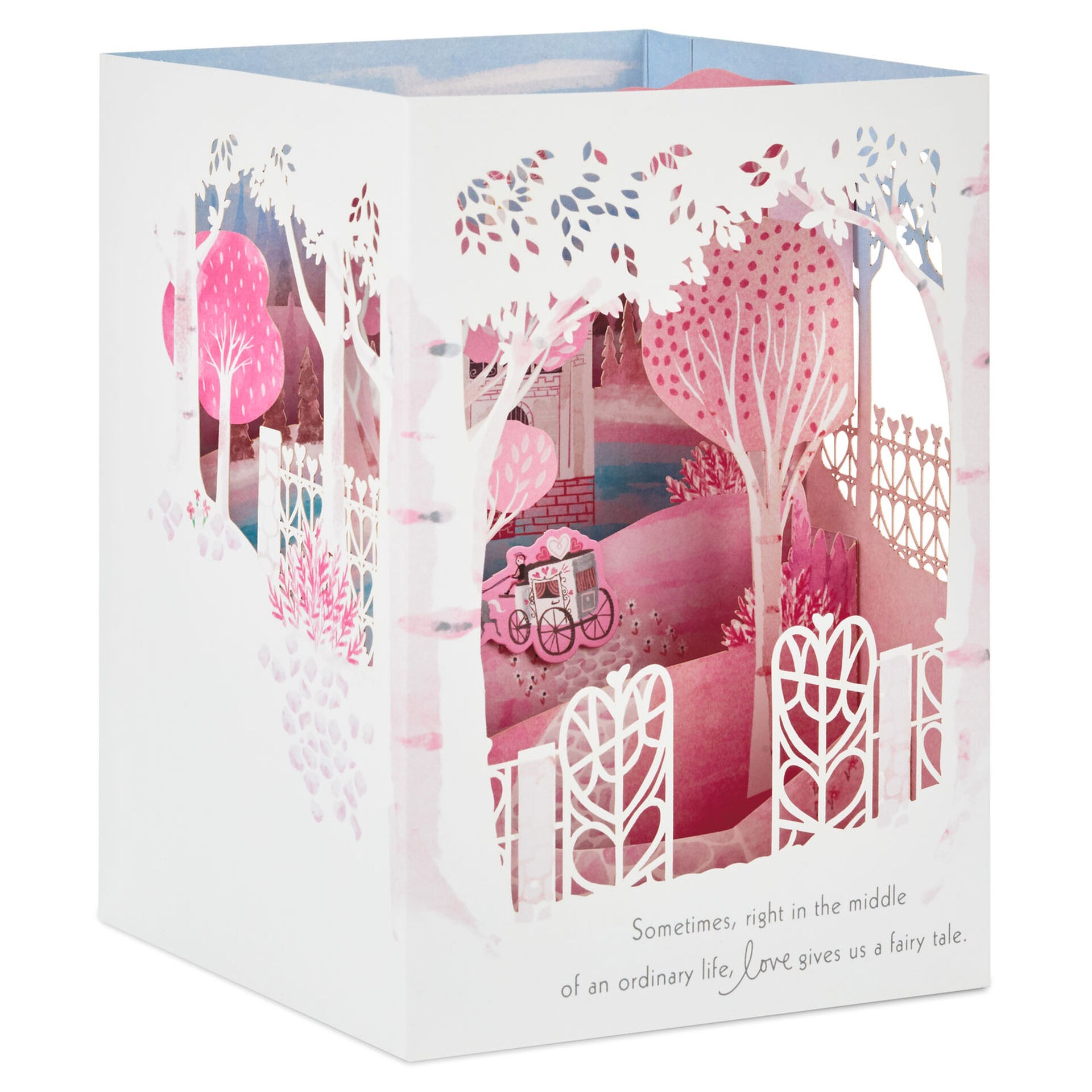 Fairy Tale Castle Pop Up Shadow Box Valentineu0026#39;s Day Card - Greeting ...