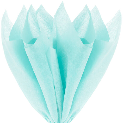 Aquamarine Tissue Paper, 8 Sheets, Aquamarine
