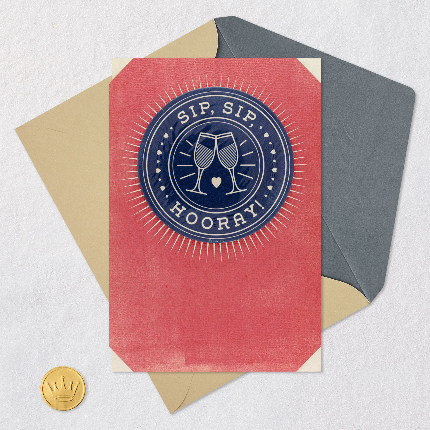 Sip, Sip, Hooray Bridal Shower Card With Coasters for only USD 9.59 | Hallmark