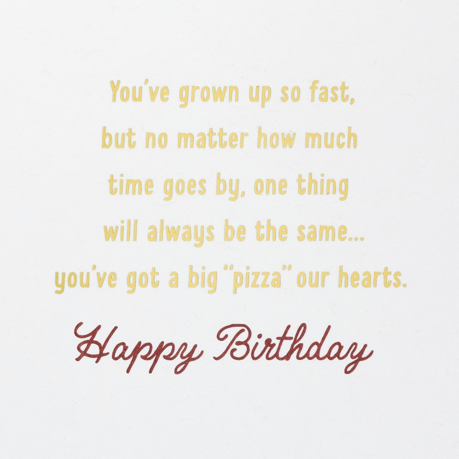Pizza Delivery Birthday Card for Grandson Sentiment image number 2