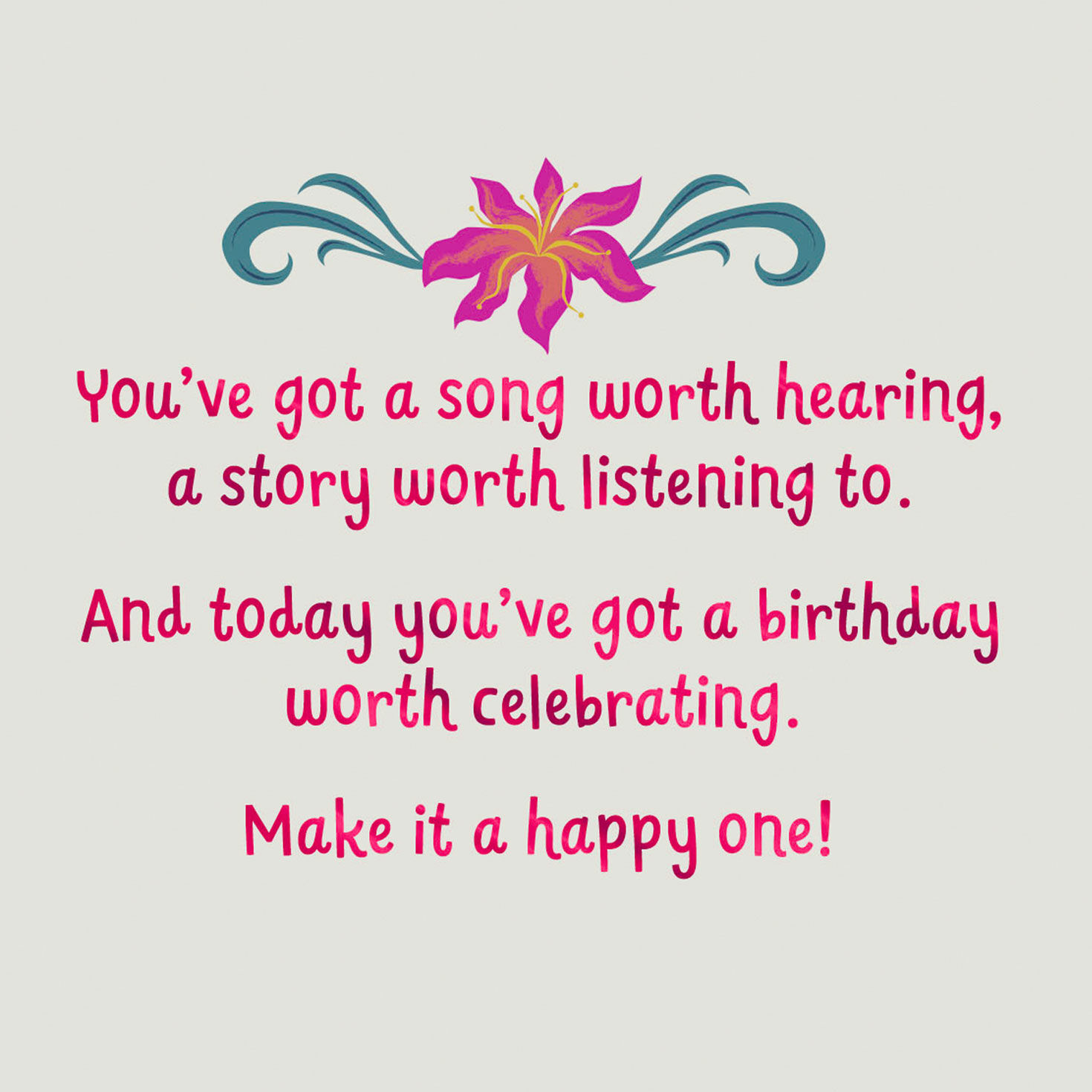 Disney The Little Mermaid Raise That Voice Birthday Card, , large image number 2