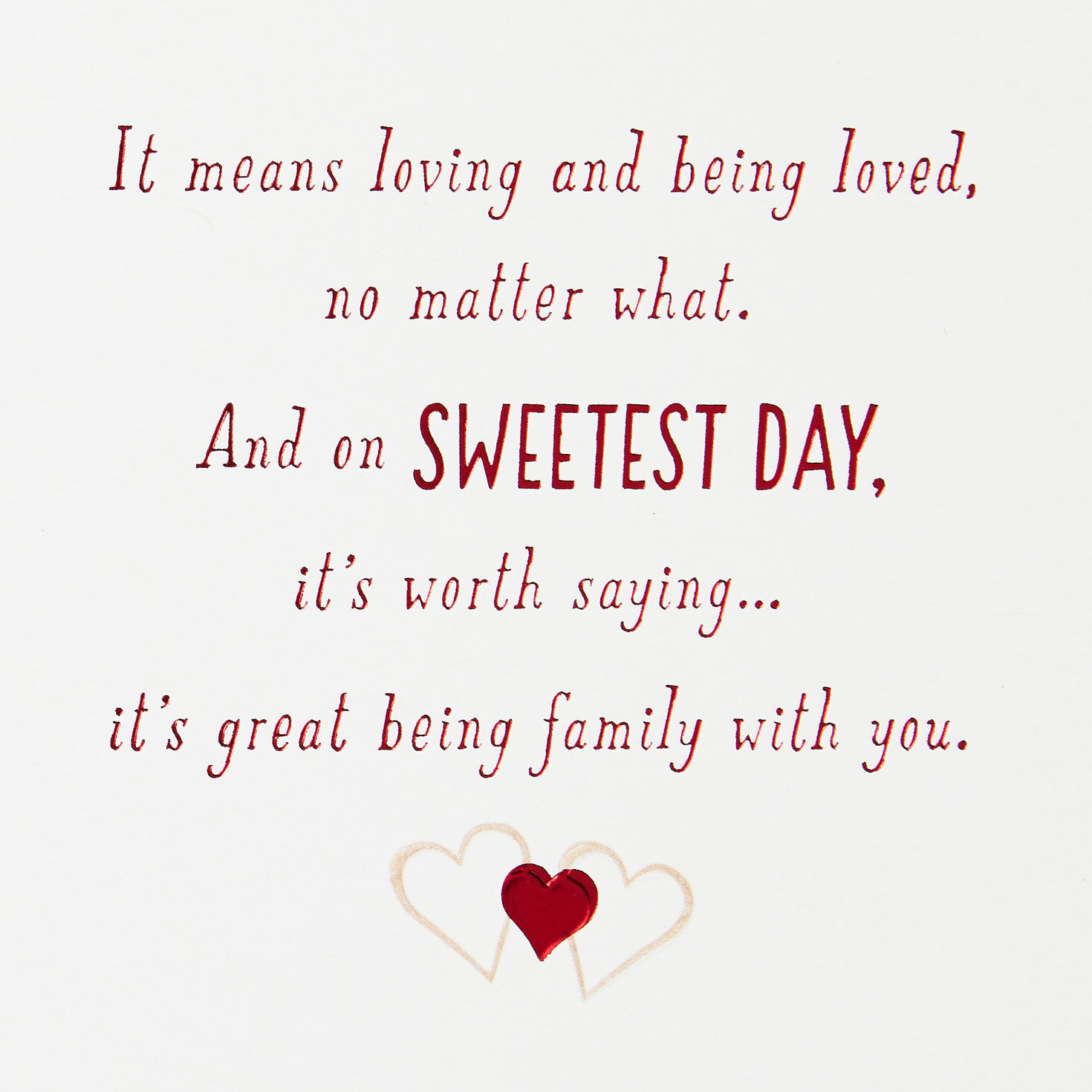 It's Great Being Family With You Sweetest Day Card for only USD 3.99 | Hallmark
